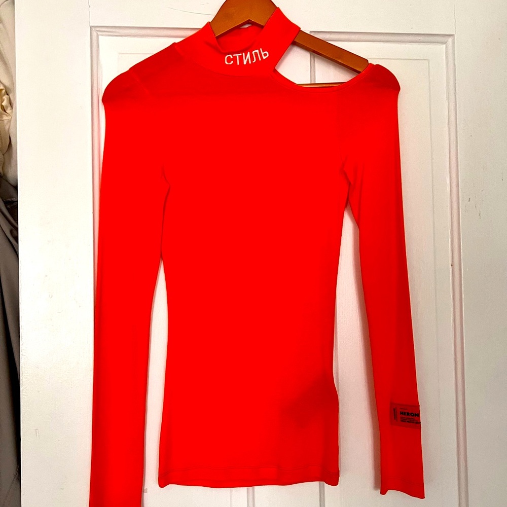 Heron Preston Women’s Orange Turtleneck